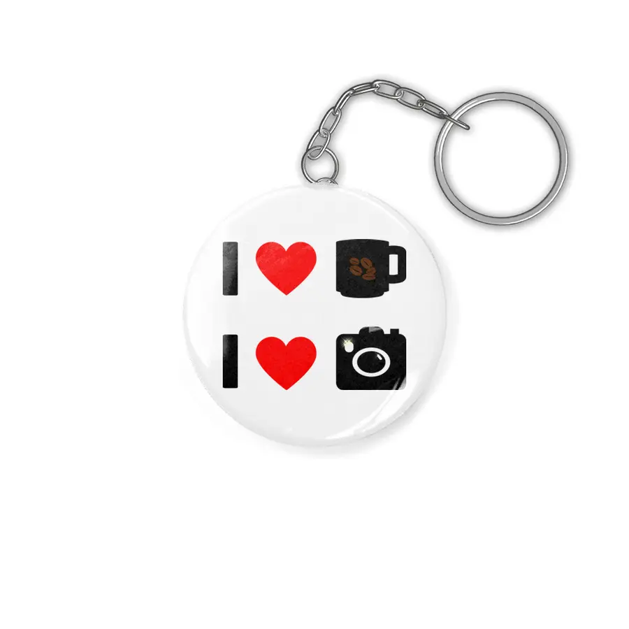 All I Need Is Coffee And My Camera Anahtarlık