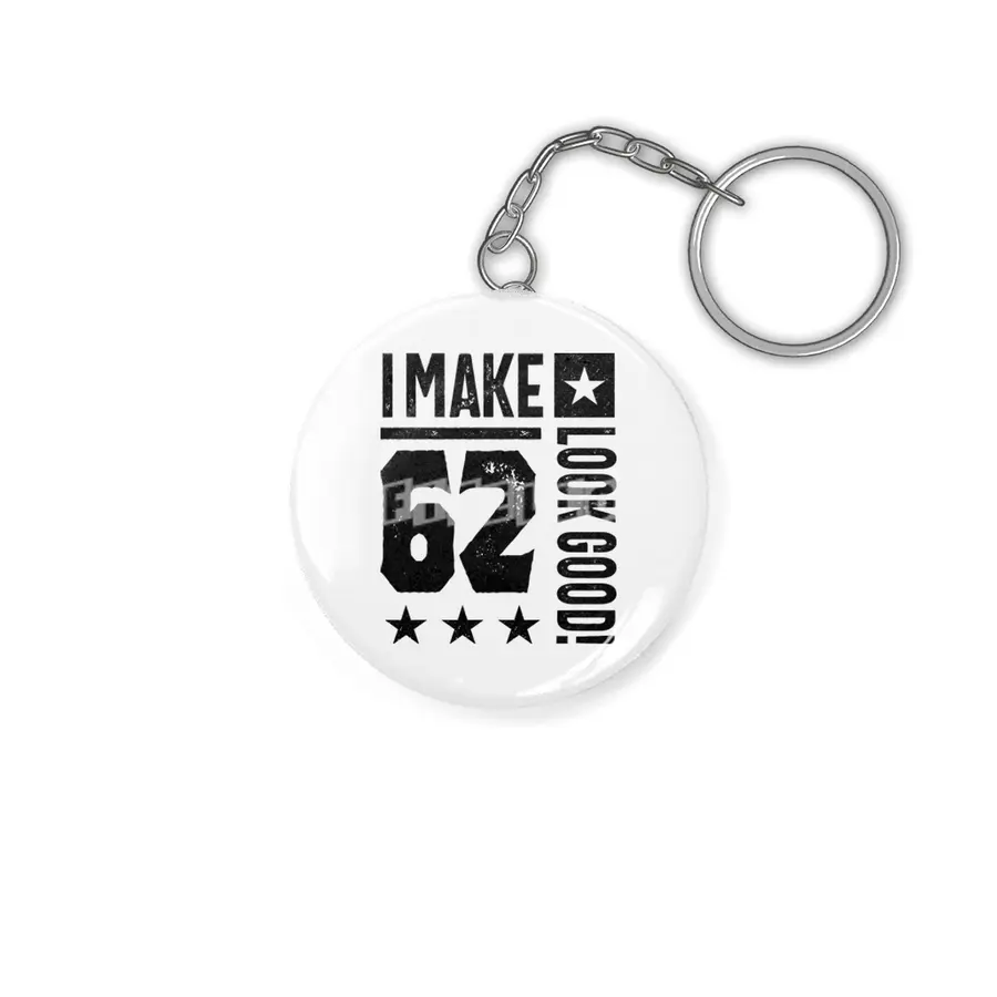 62 Year Old Gift | 62nd Birthday Gift Ideas - Mens and Womens Anahtarlık