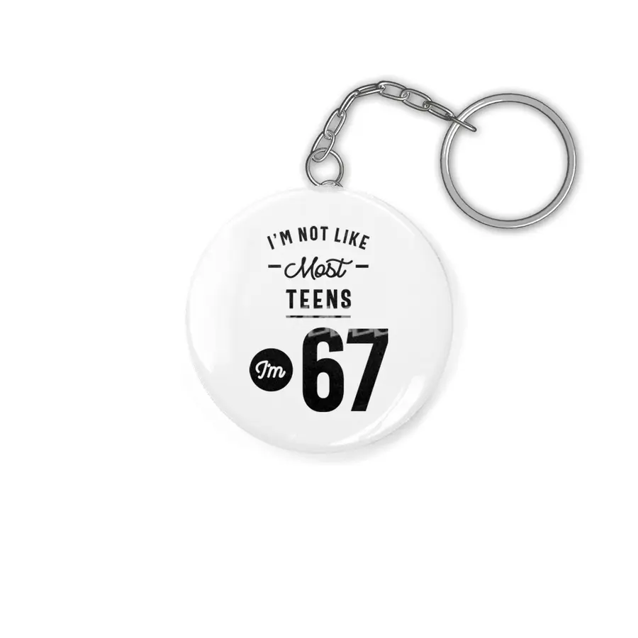 67 Year Old Gift | 67th Birthday Gift Ideas - Mens and Womens Anahtarlık
