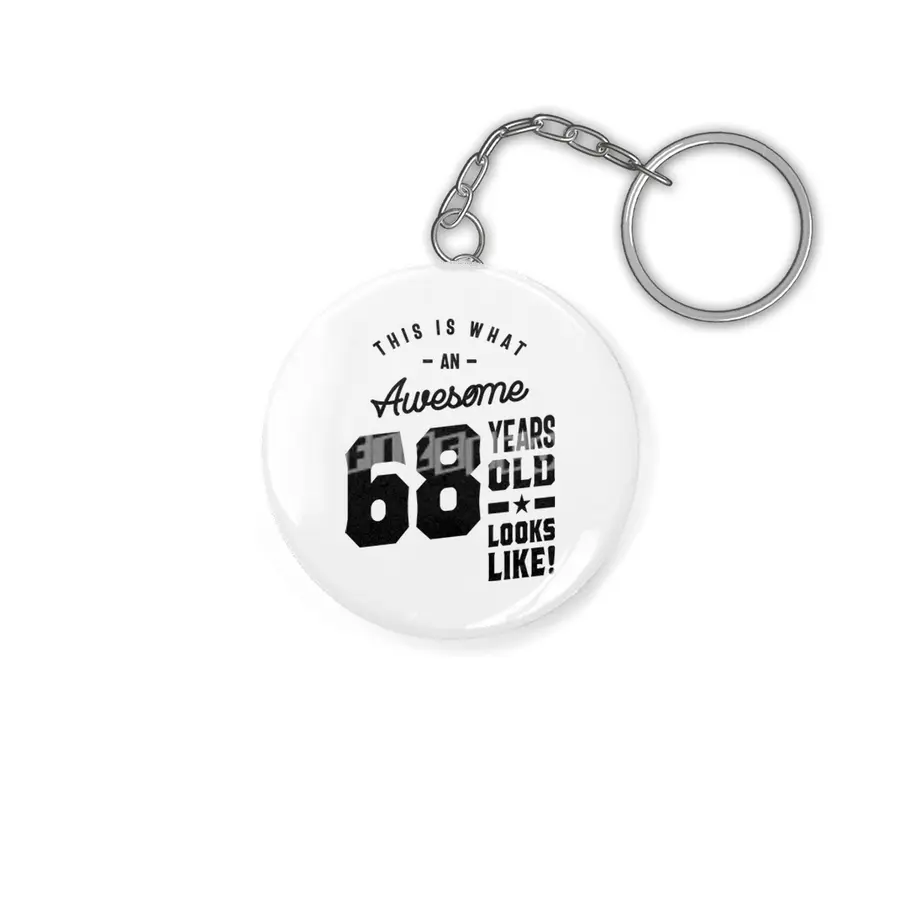 68 Year Old Gift | 68th Birthday Gift Ideas - Mens and Womens Anahtarlık