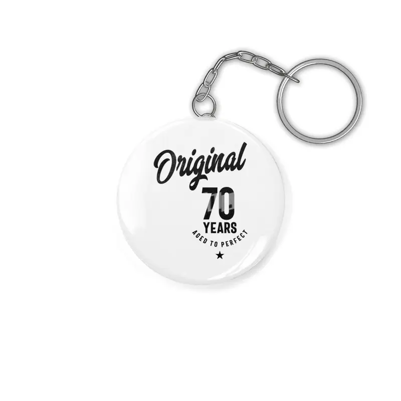 70 Year Old Gift | 70th Birthday Gift Ideas - Mens and Womens Anahtarlık