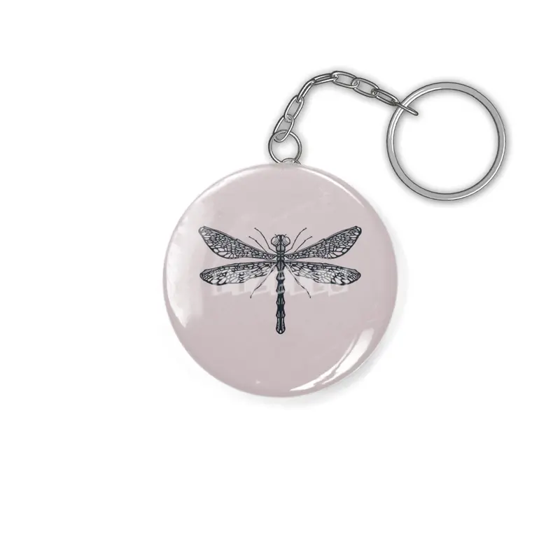 Dragonfly illustration Anahtarlık
