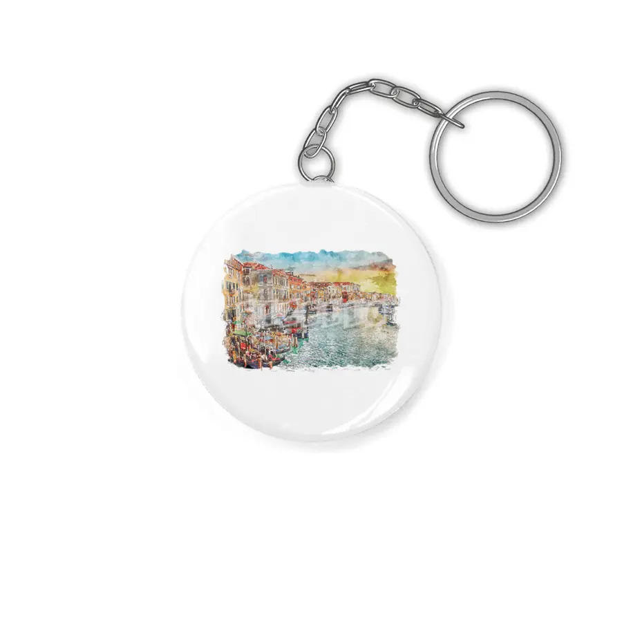 Venice Watercolor Anahtarlık