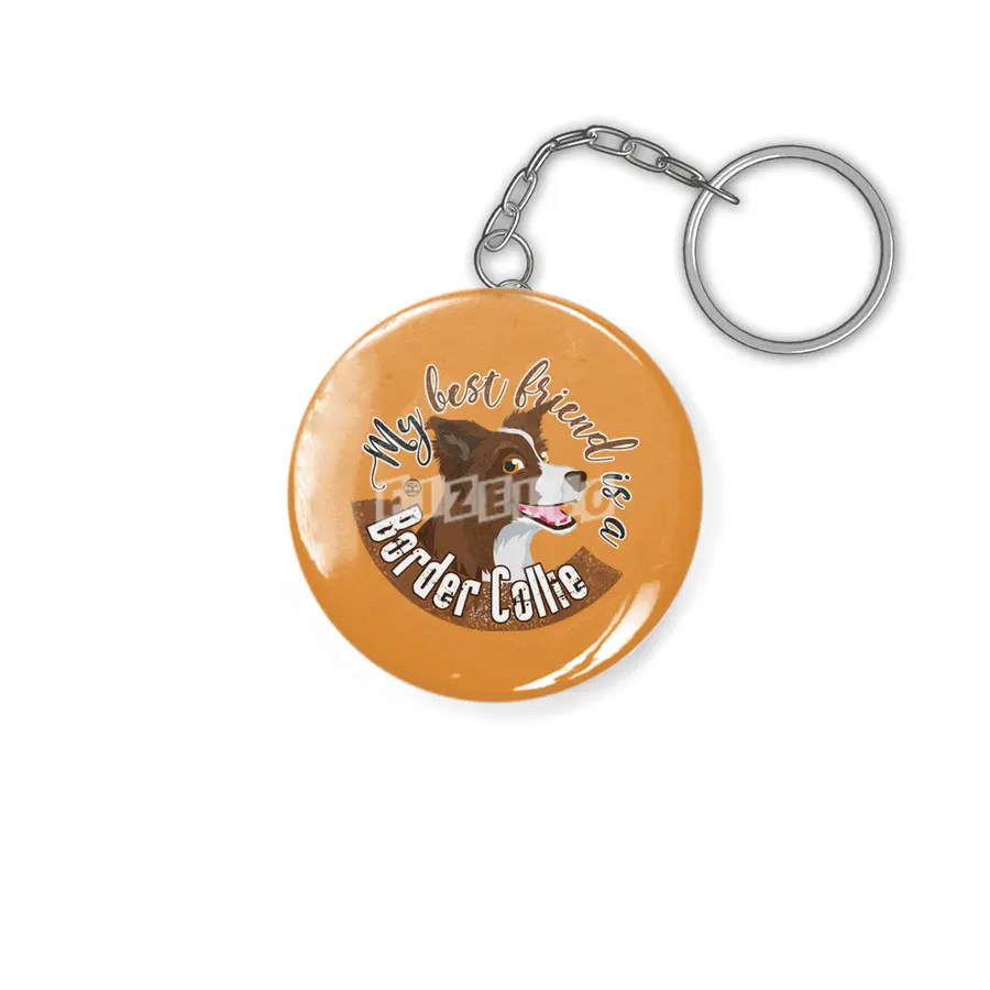 My Best Friend is a... Border Collie - Brown Anahtarlık
