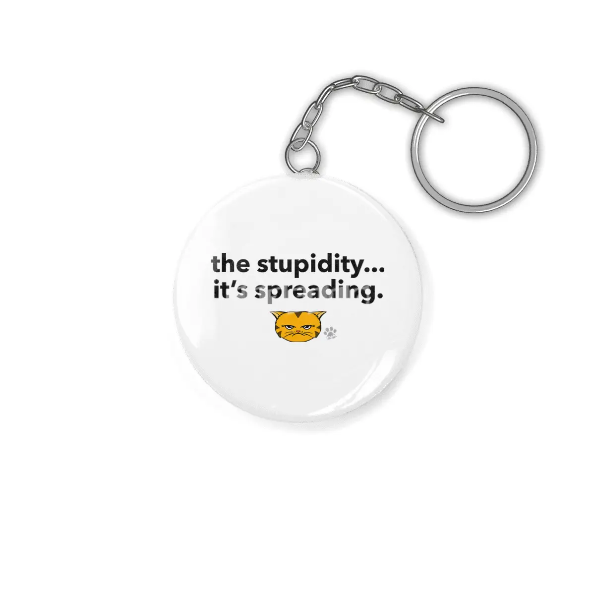 Meh Kitty - OrangeCat - the stupidity...it's spreading. Anahtarlık