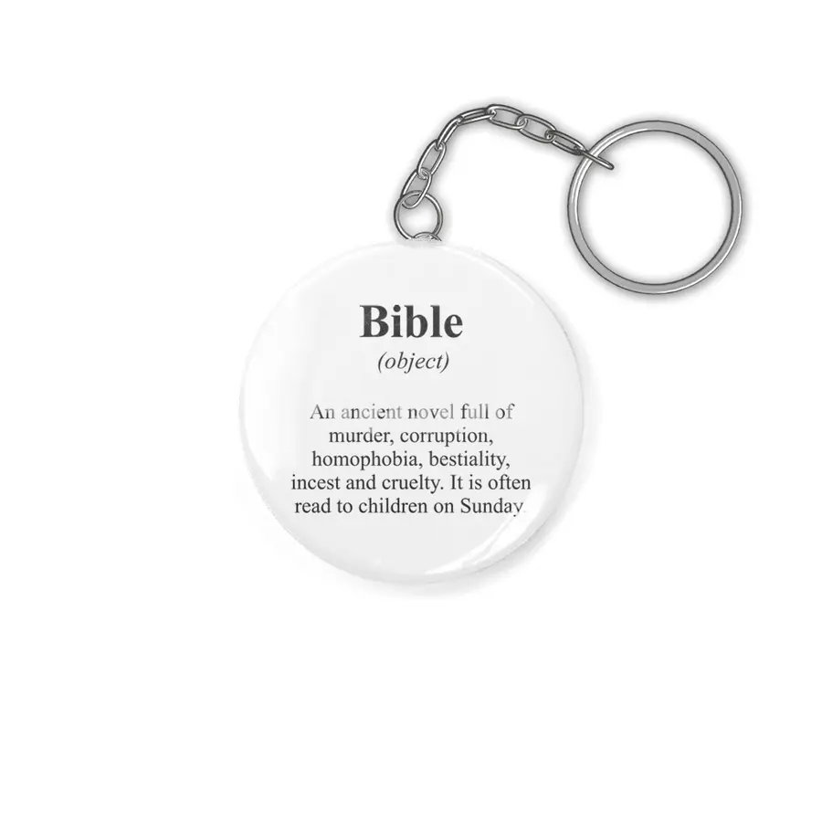 Bible Alternative Dictionary Definitions Parody Anahtarlık