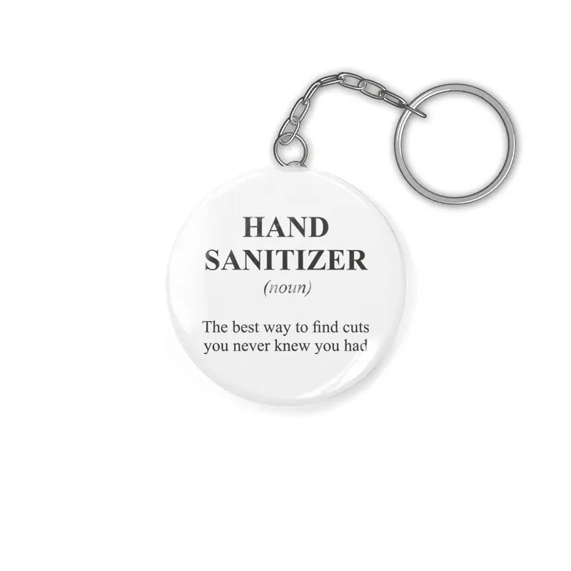 Hand Sanitizer Alternative Dictionary Definitions Parody Anahtarlık