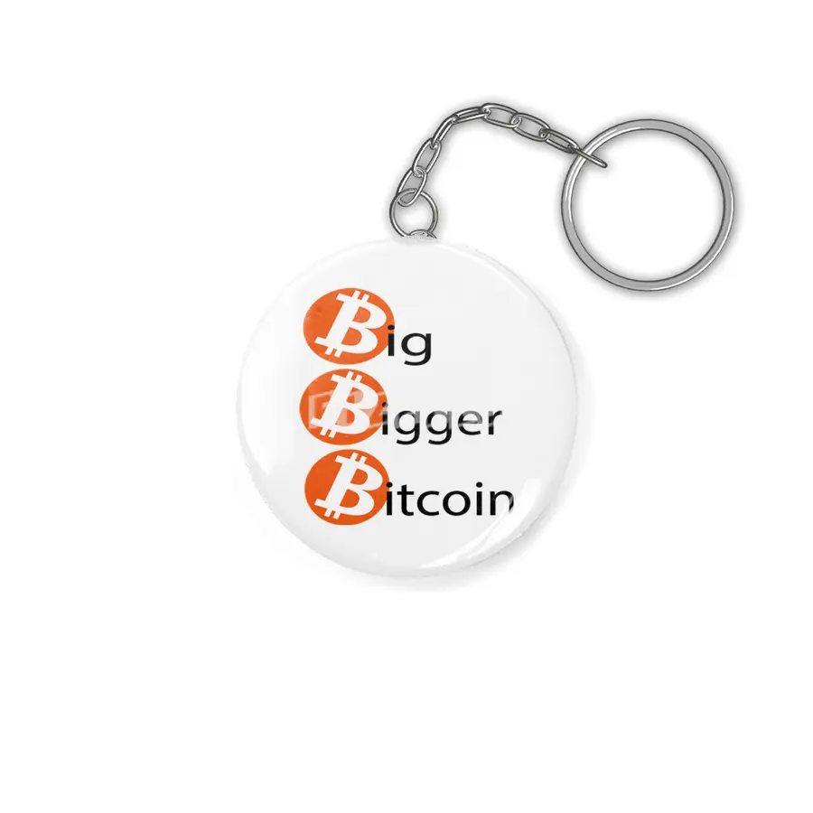 big bigger bitcoin Anahtarlık