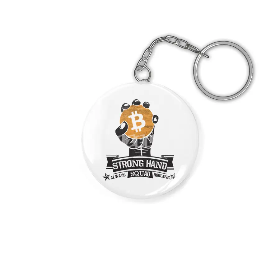 Bitcoin Strong Hand Squad (Light) Anahtarlık