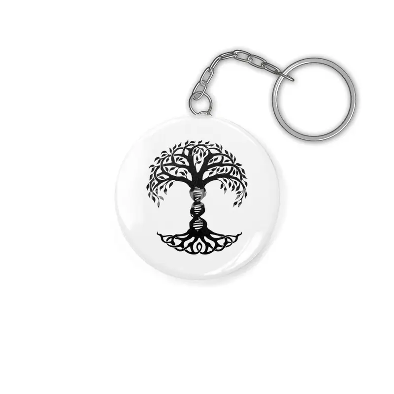 Copy of DNA Tree of Life Genetics Biology Science gift viking theme Anahtarlık