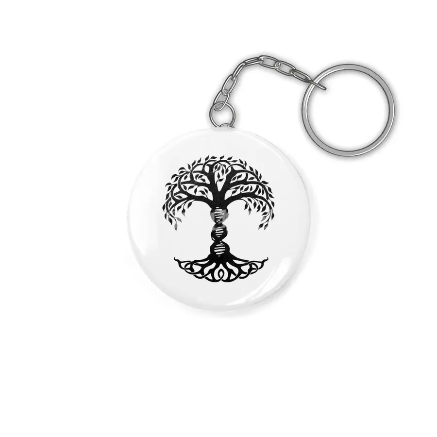 Copy of DNA Tree of Life Genetics Biology Science gift viking theme Anahtarlık