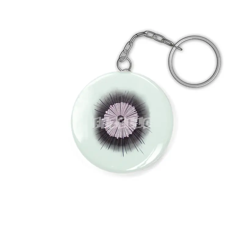 Heliozoa Microbe Microbiology Geek Digital Art Anahtarlık