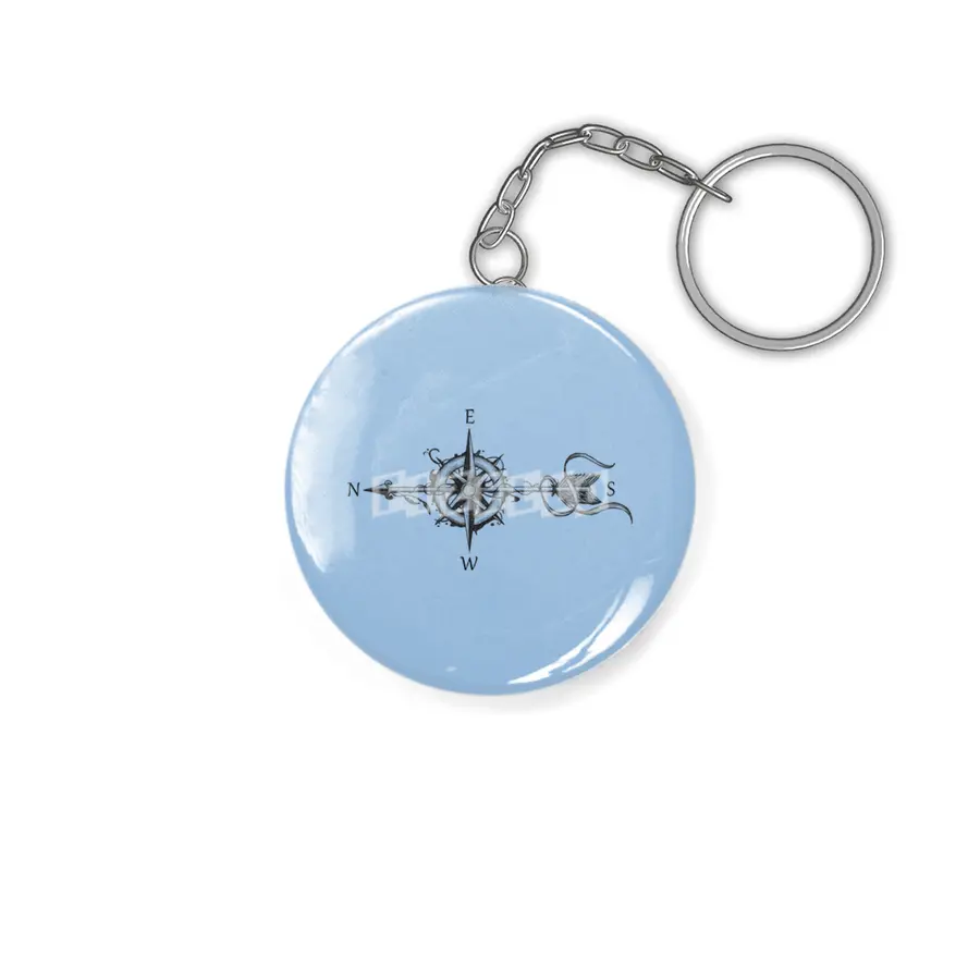 Compass with arrow Anahtarlık