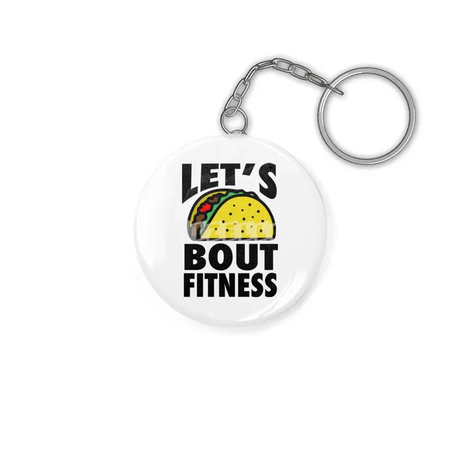 Pink Stars: Let's TACO bout Fitness Anahtarlık