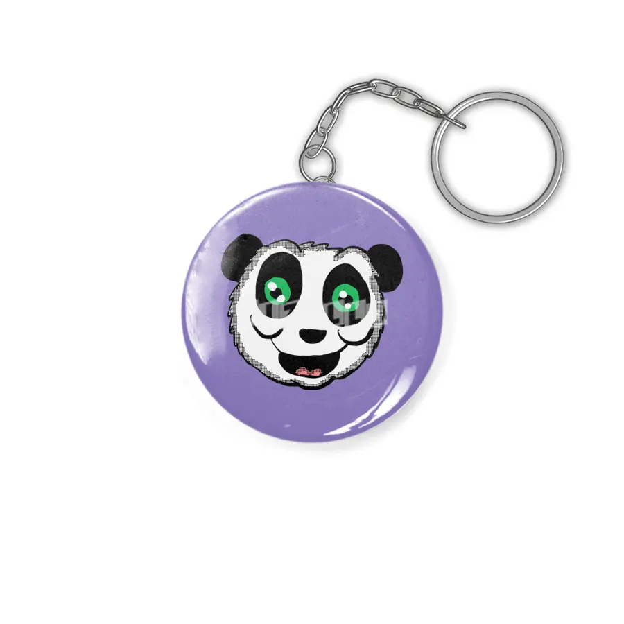 Cartoon Panda head Anahtarlık