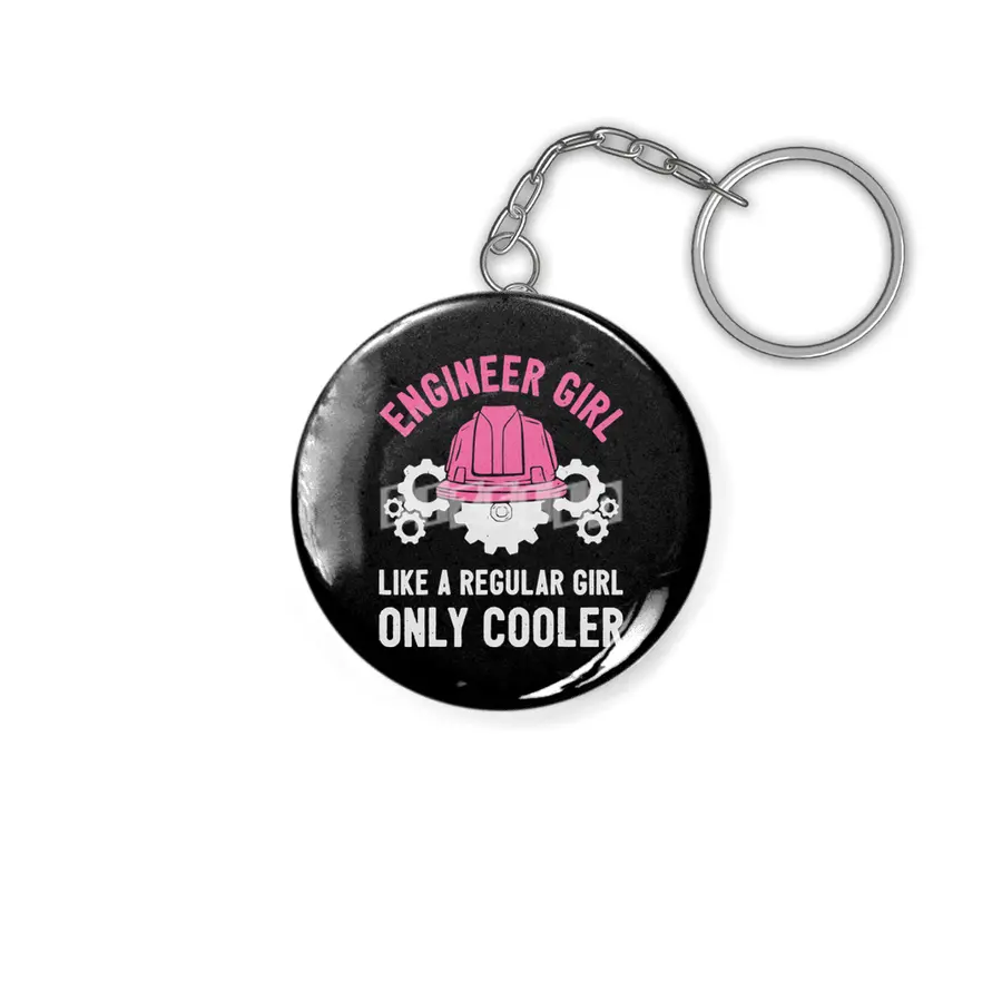 Engineer Girl Normal Just Cooler Anahtarlık