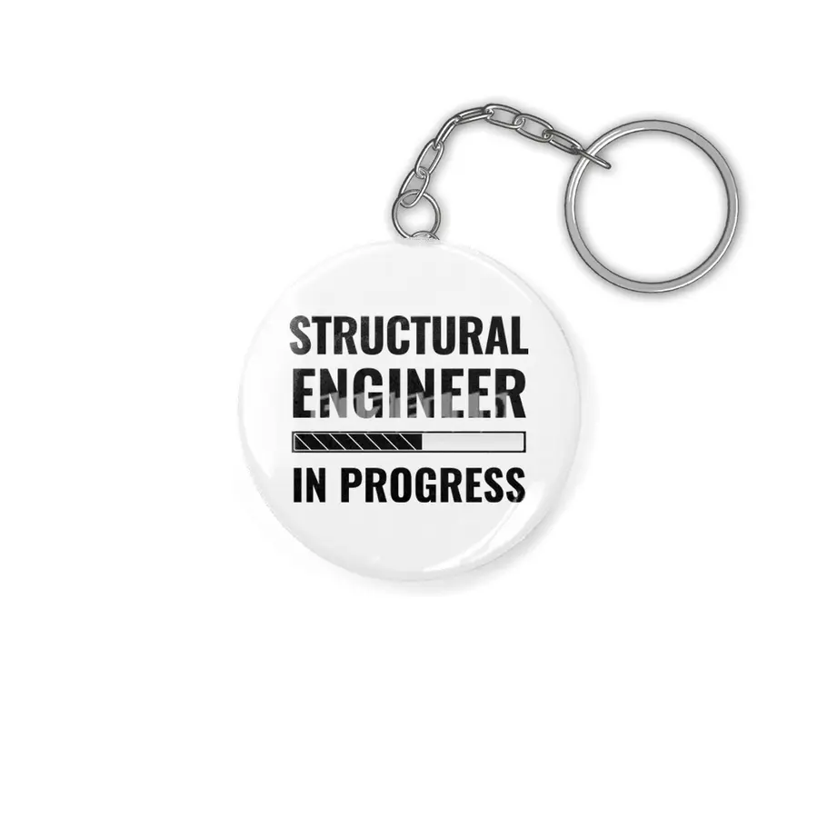 Structural Engineer In Progress With Status Bar Anahtarlık