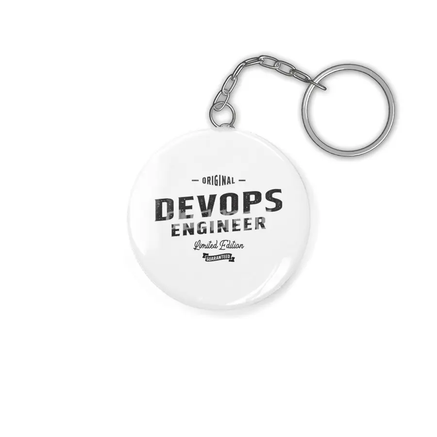Devops Engineer Funny Job Title Profession Birthday Worker Anahtarlık