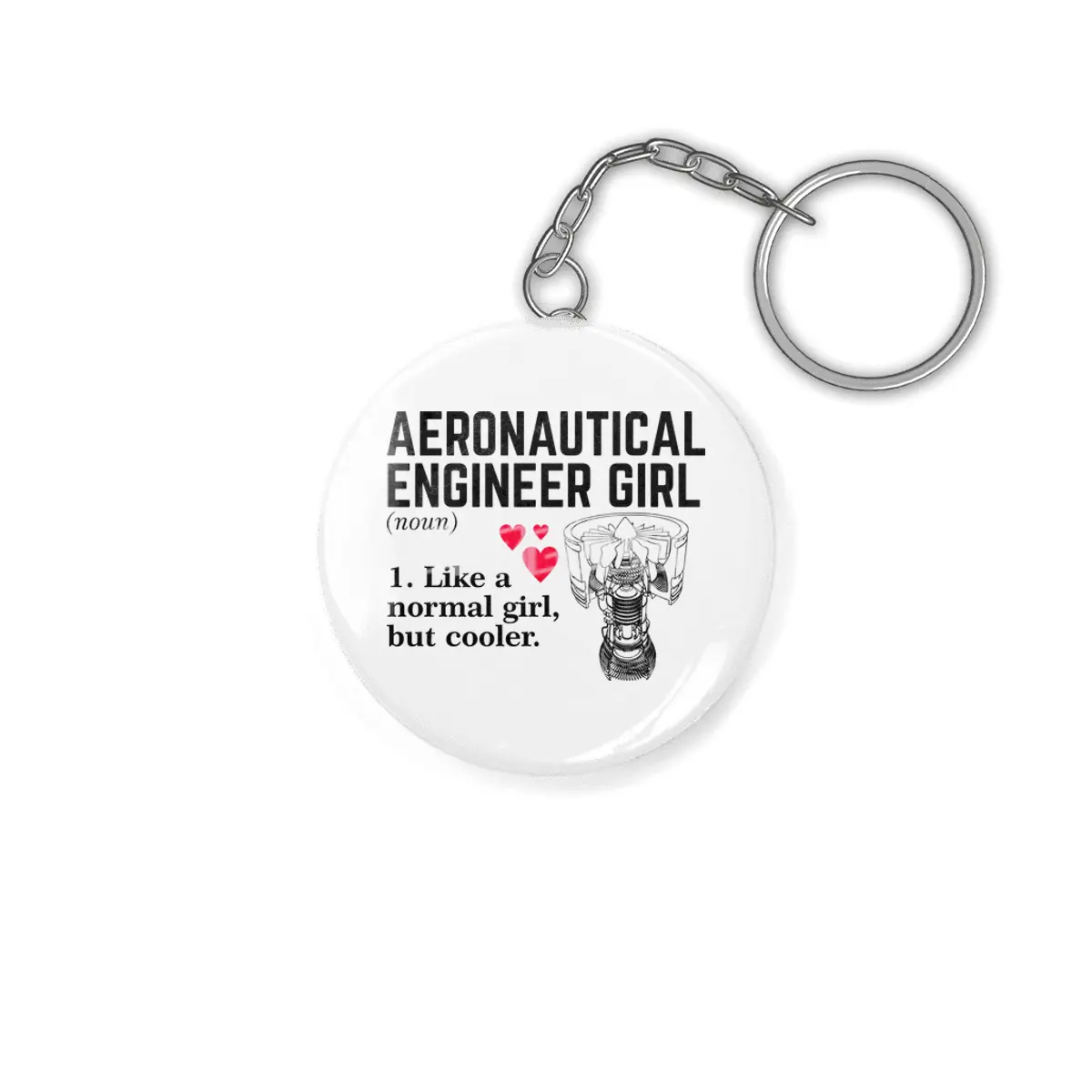 Aeronautical Engineer Girl Anahtarlık