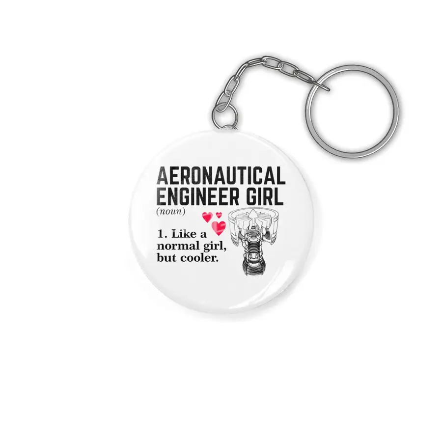 Aeronautical Engineer Girl Anahtarlık