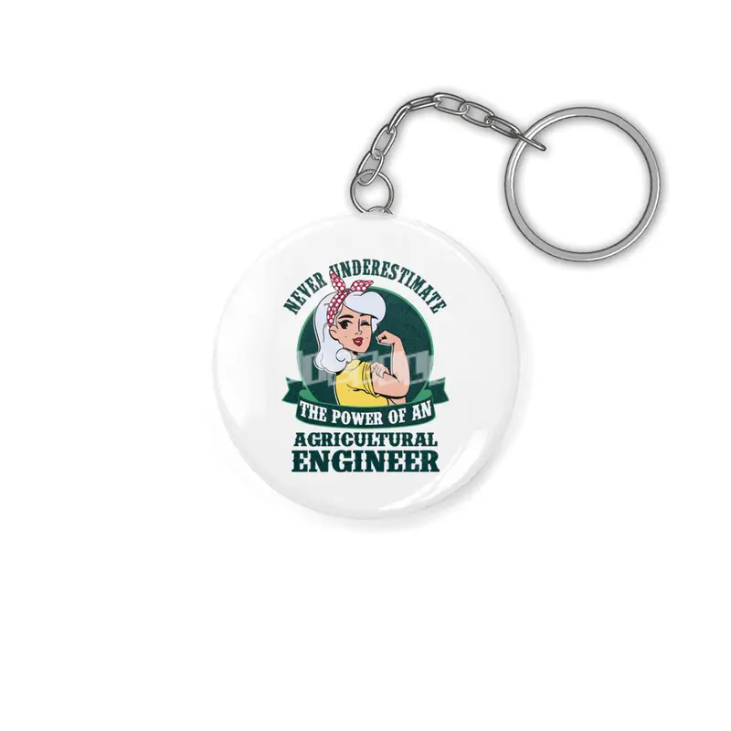 Agricultural Engineer Girl Power Anahtarlık