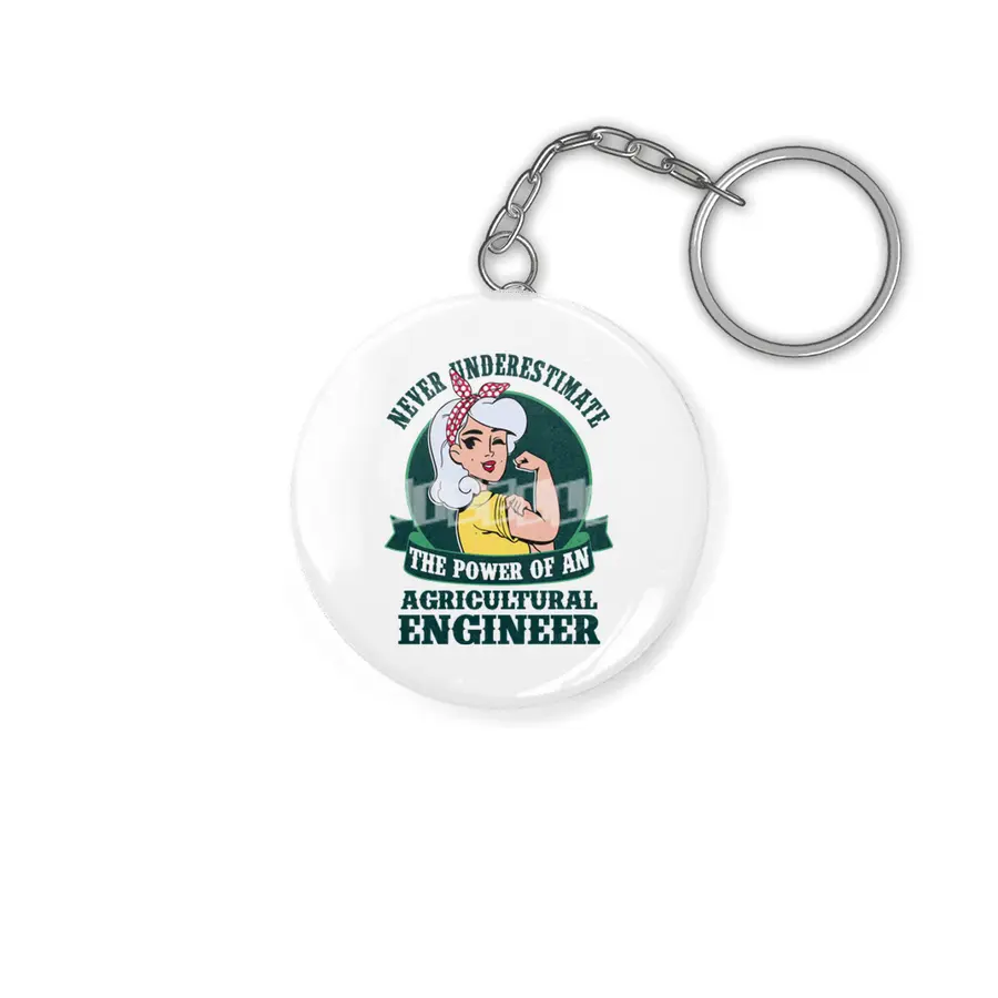 Agricultural Engineer Girl Power Anahtarlık