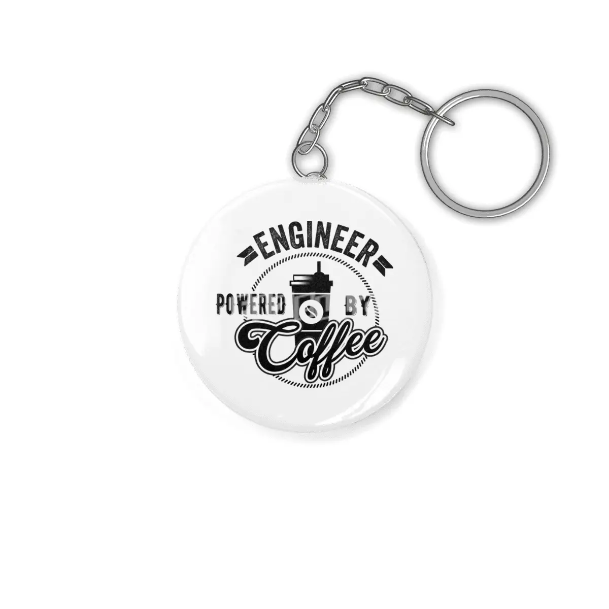 Engineer Powered By Coffee Gift Idea Anahtarlık