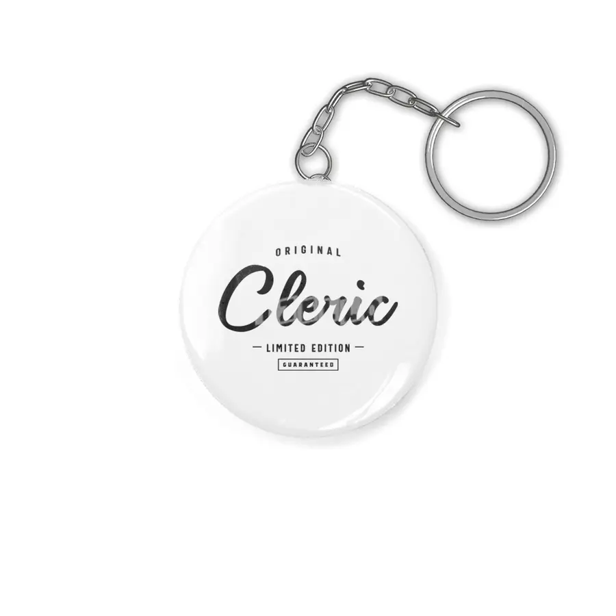 Cleric Funny Job Title Profession Birthday Worker Anahtarlık
