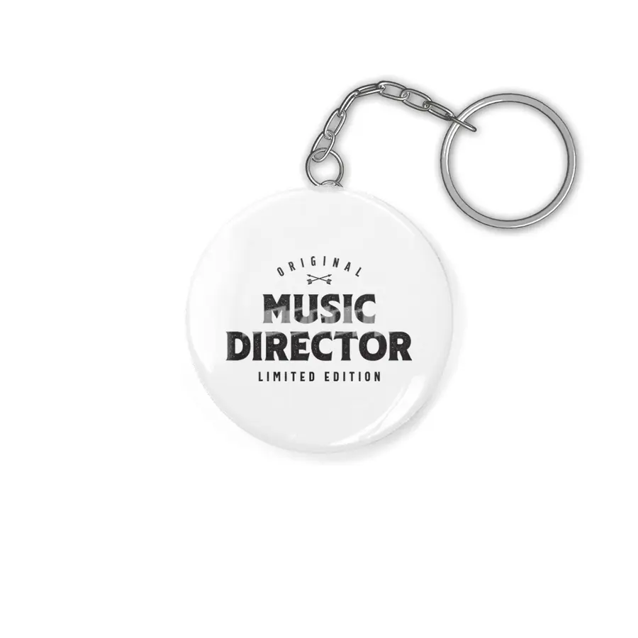 Music Director Funny Job Title Profession Birthday Worker Anahtarlık