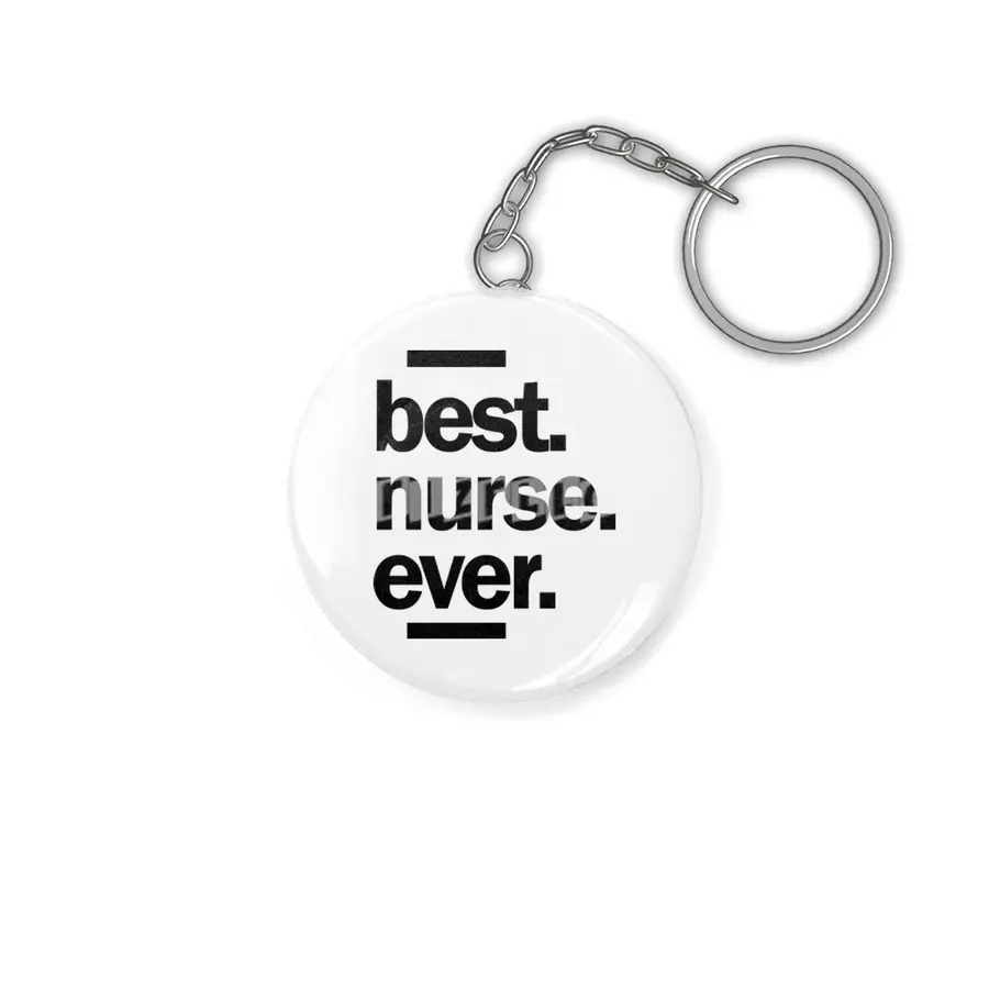 Best Nurse Ever Job Title Men Women Gift Anahtarlık