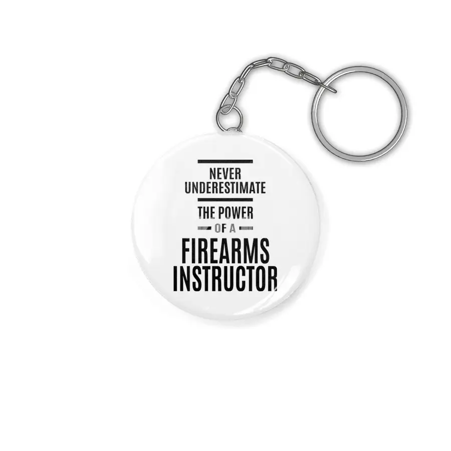 Firearms Instructor Job Title Gift Anahtarlık