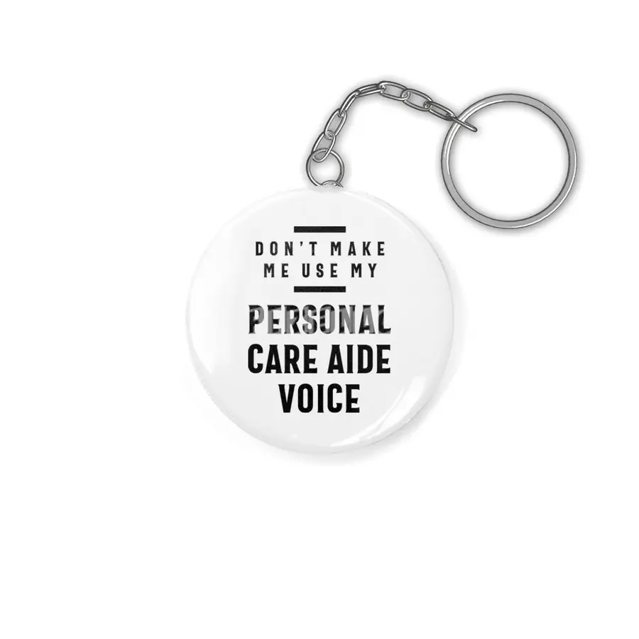 Personal Care AIDE Voice Job Title Gift Anahtarlık