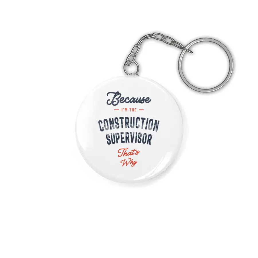 Construction Supervisor Job Title Profession Anahtarlık