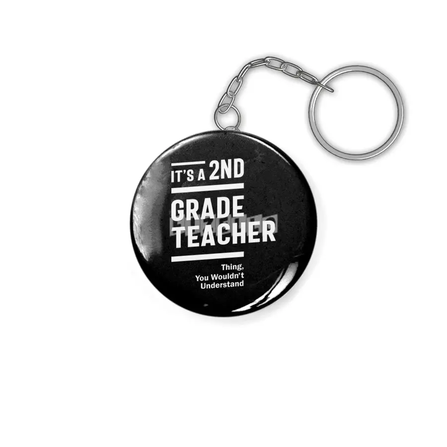 2nd Grade Teacher Job Title Occupation Gift Anahtarlık