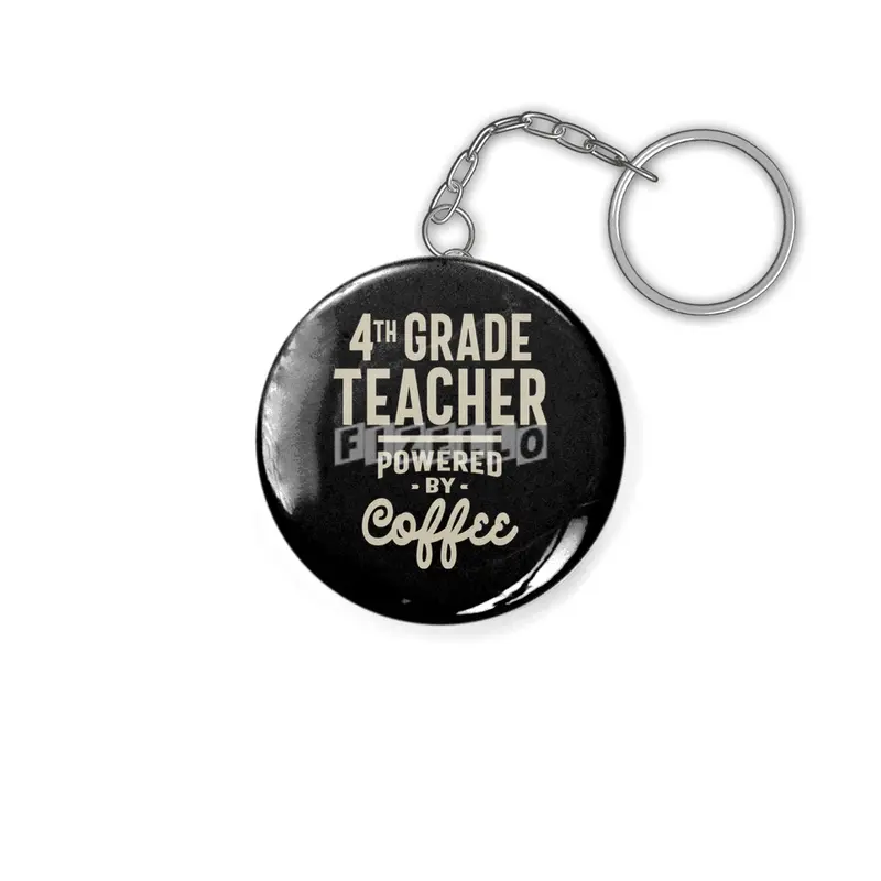 4th Grade Teacher Gift Funny Job Title Profession Occupation Anahtarlık