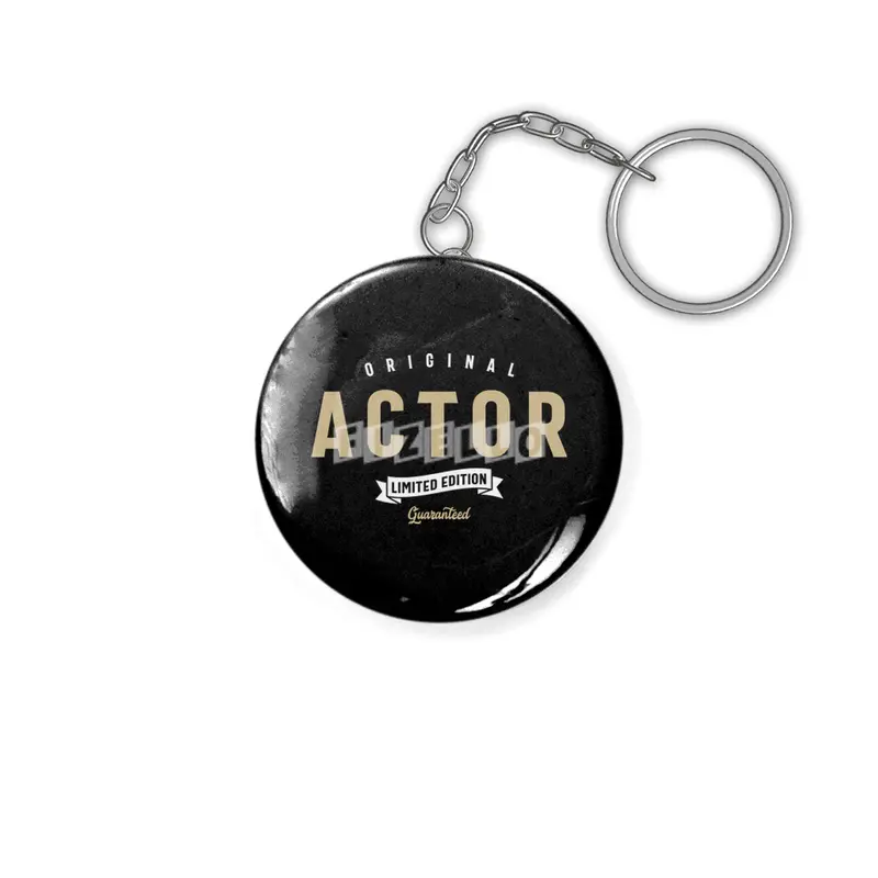 Actor Funny Job Title Profession Birthday Worker Anahtarlık