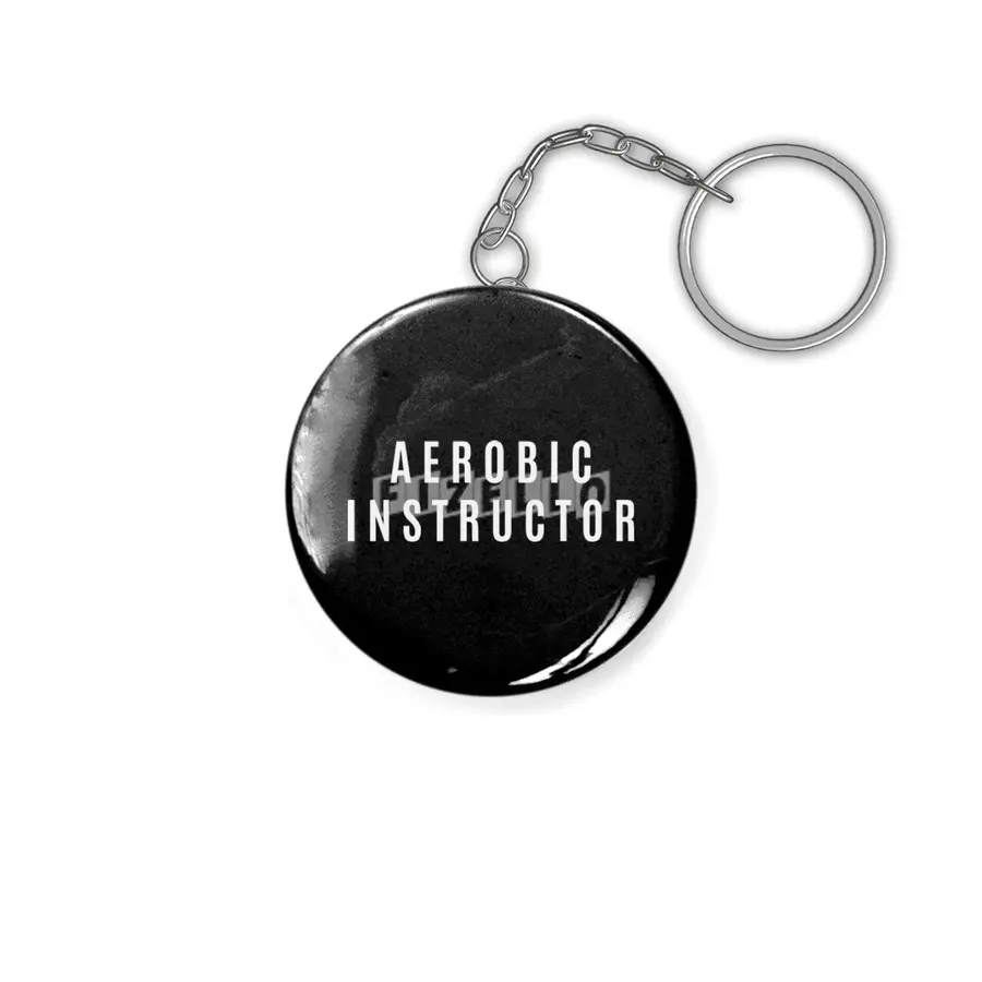 Aerobic Instructor Gift Funny Job Title Profession Birthday Idea Anahtarlık