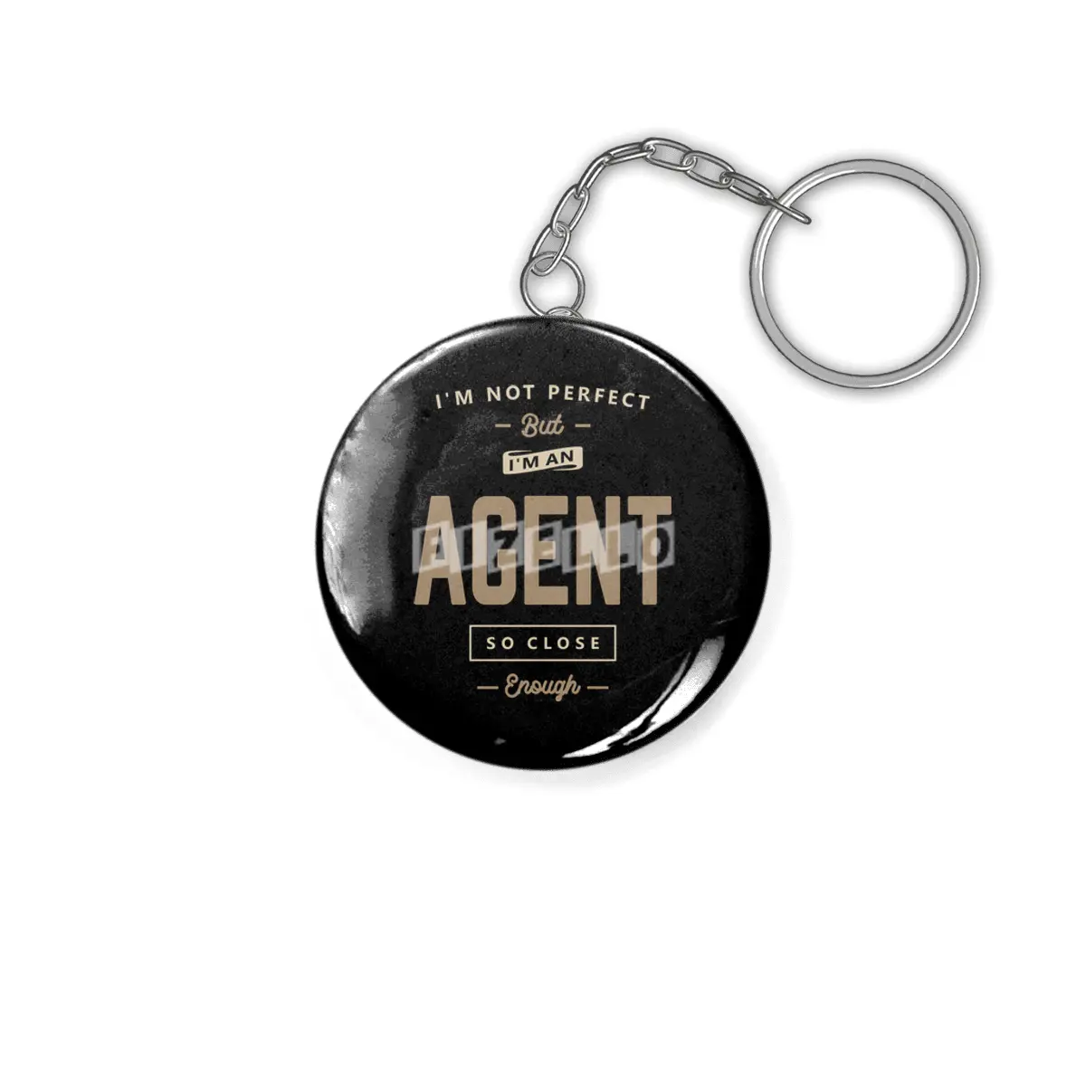 Agent Funny Job Title Profession Birthday Worker Anahtarlık