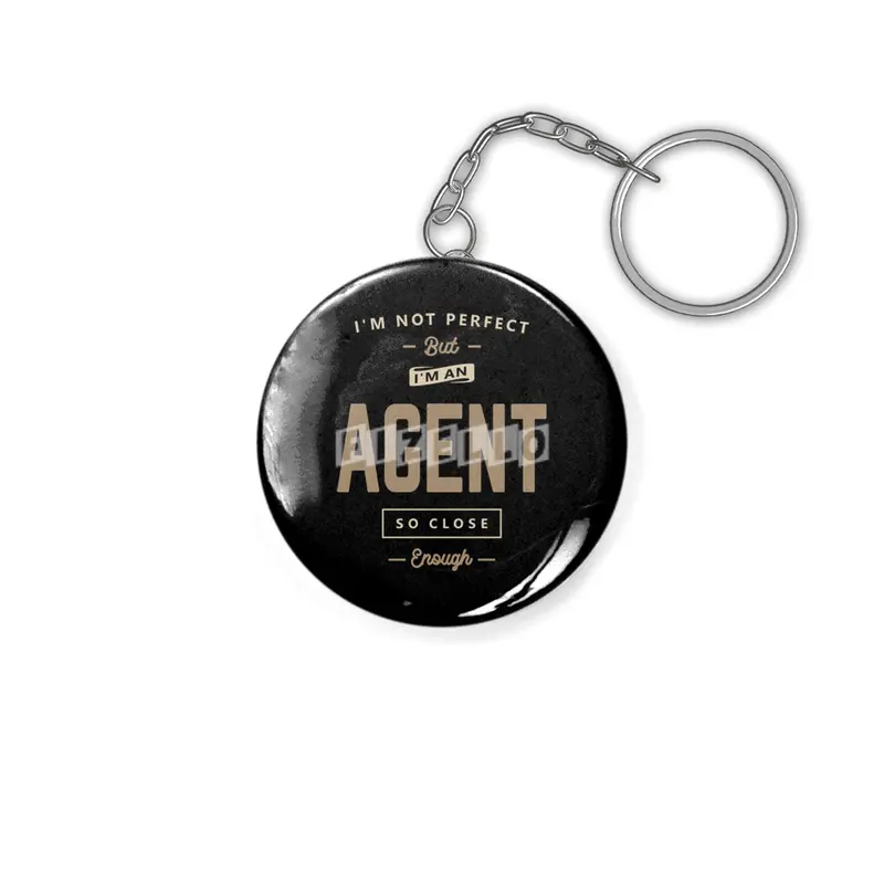 Agent Funny Job Title Profession Birthday Worker Anahtarlık
