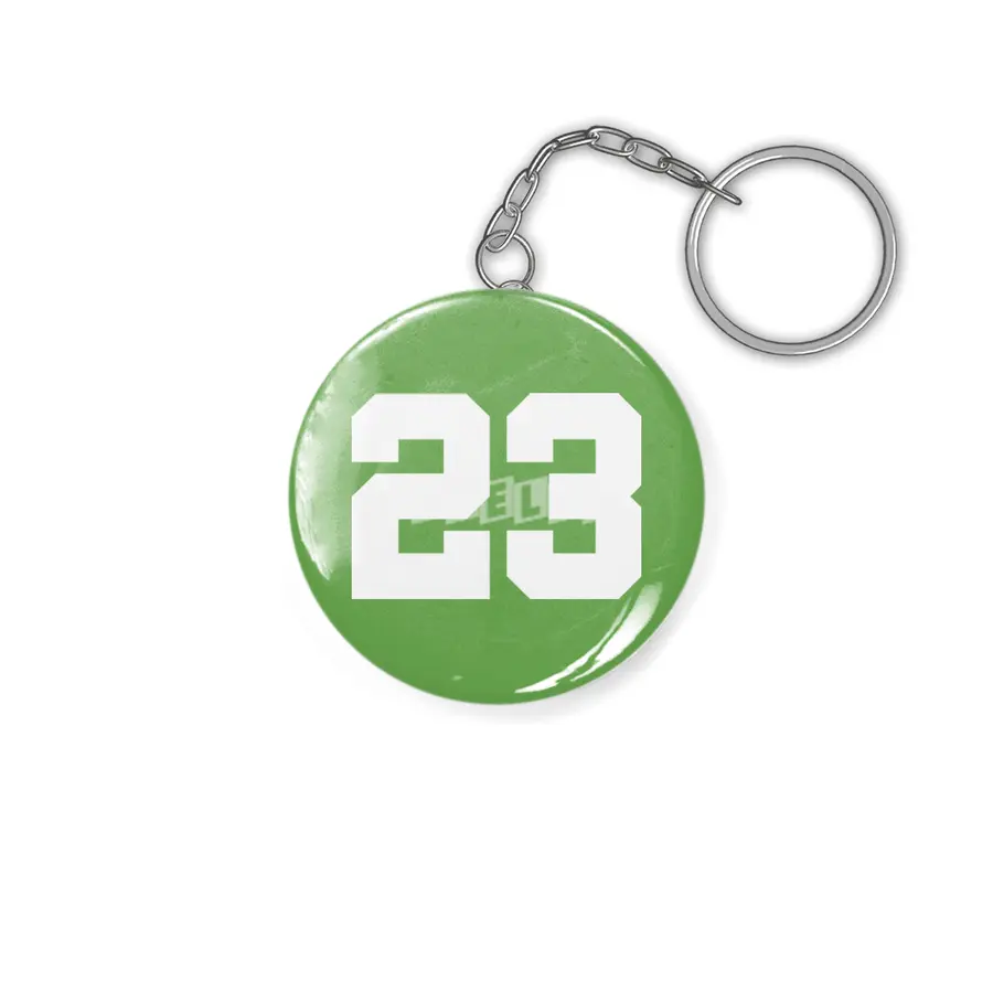 White Number 23 Anahtarlık