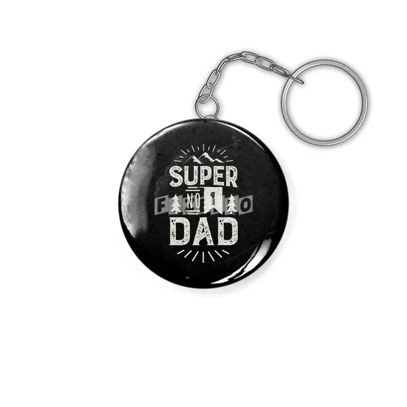 Super Number 1 Dad. No 1 Daddy Anahtarlık