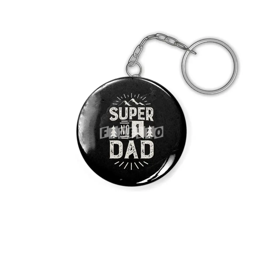 Super Number 1 Dad. No 1 Daddy Anahtarlık