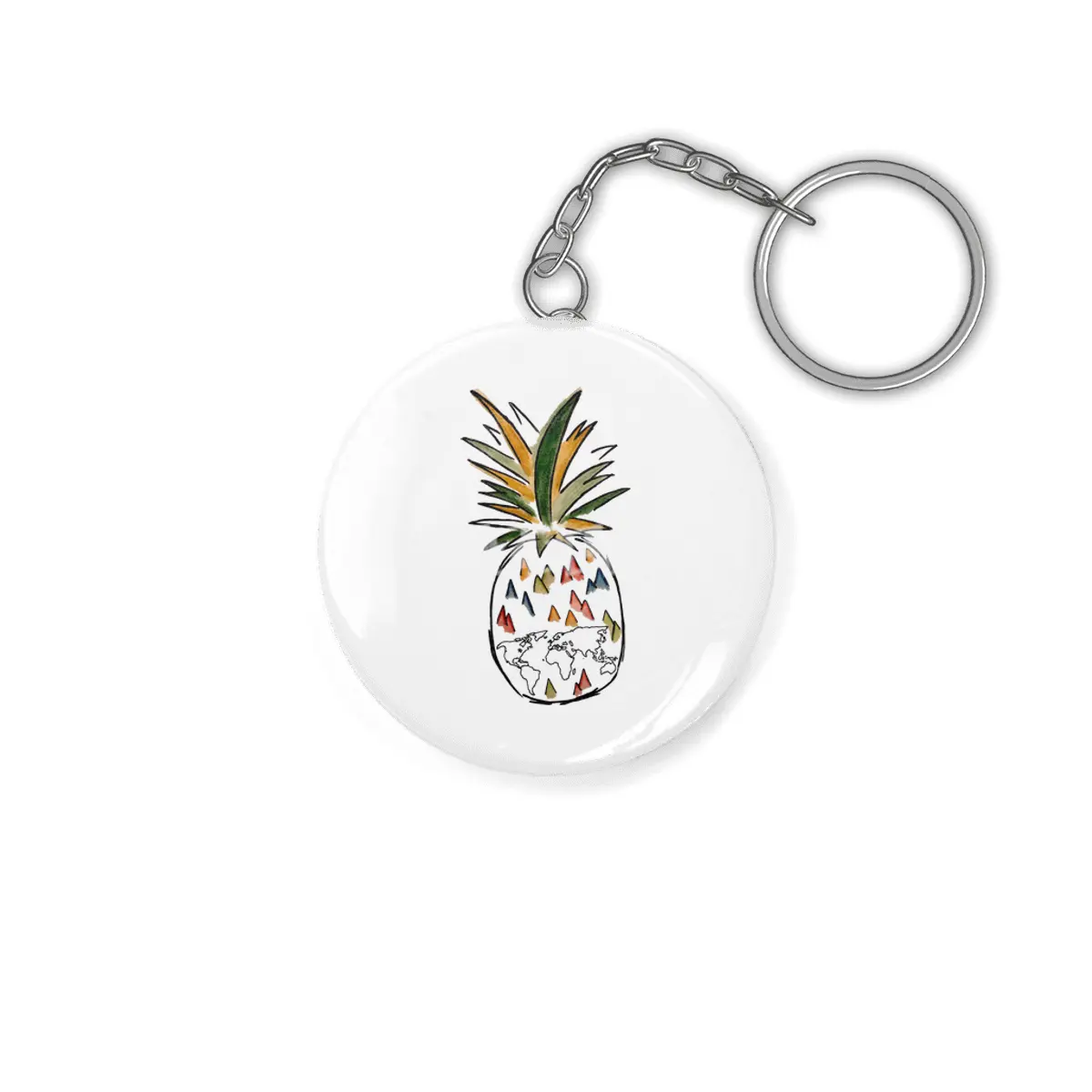Travel Pineapple Anahtarlık