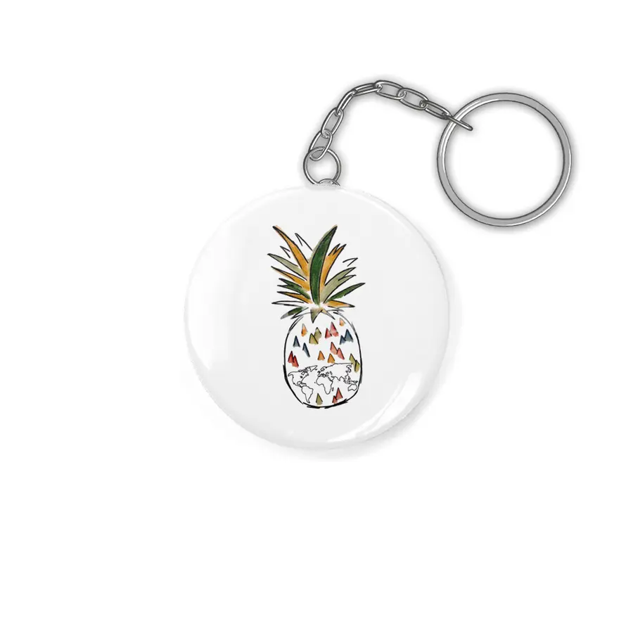 Travel Pineapple Anahtarlık