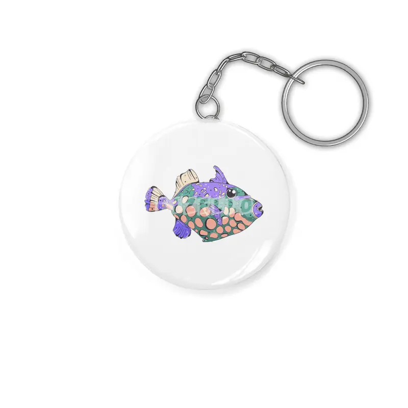 Clown Triggerfish Anahtarlık