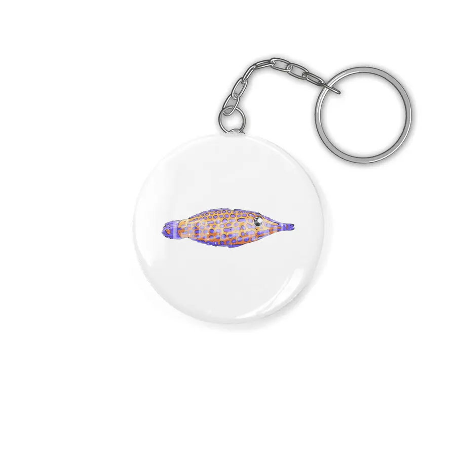 Orange Spotted Filefish Anahtarlık
