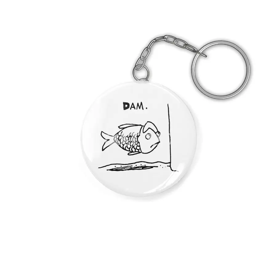 Dam damned Fish Anahtarlık