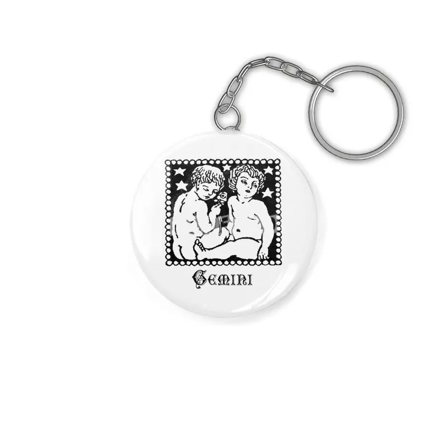 Gemini Birth Sign Zodiac Horoscope Symbol Astrology Sign Anahtarlık