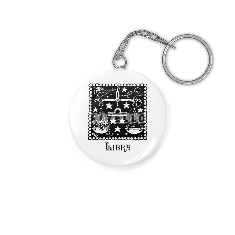 Libra Birth Sign Zodiac Horoscope Symbol Astrology Sign Anahtarlık