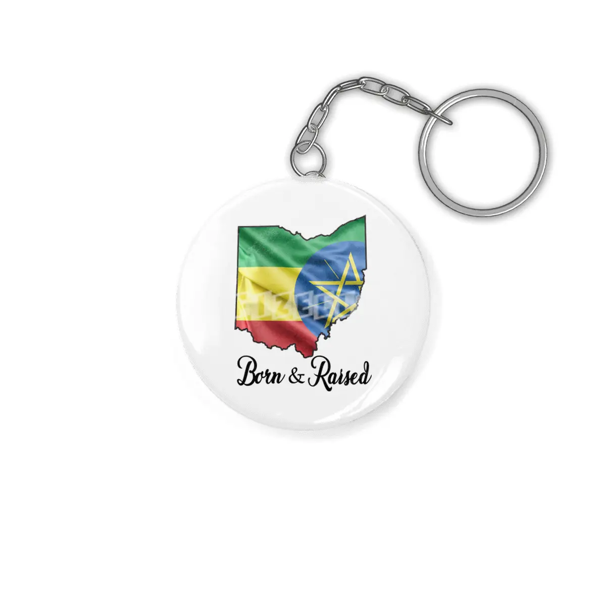 Born in Ethiopia Raised in Ohio Anahtarlık